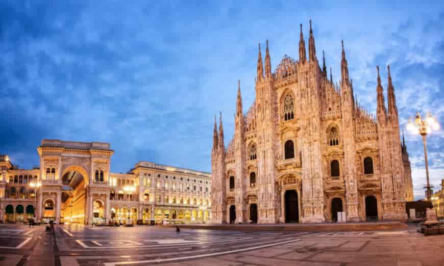 Piazza duomo a Milano